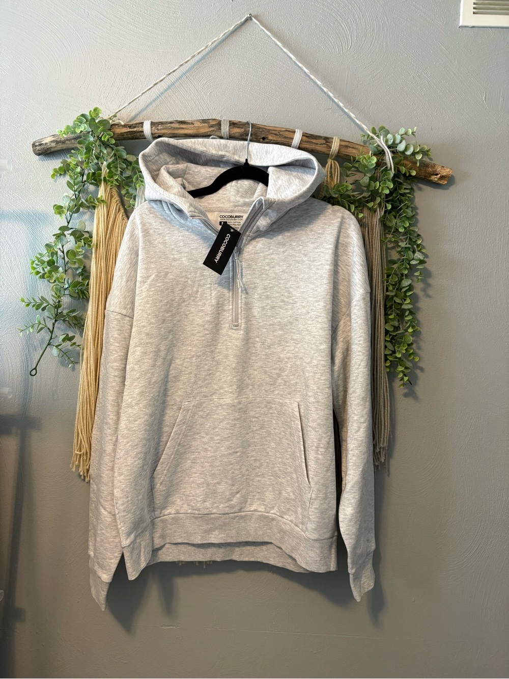 Cocoburry Light Gray Cotton-Blend Sweatsuit Set - Picture 6 of 7